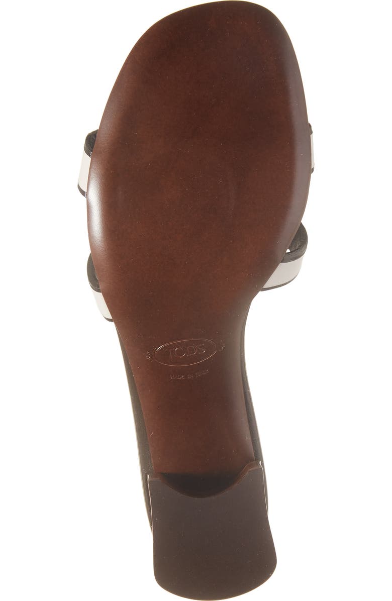 Tod's Kate Chain Detail Block Heel Slide Sandal, Alternate, color,