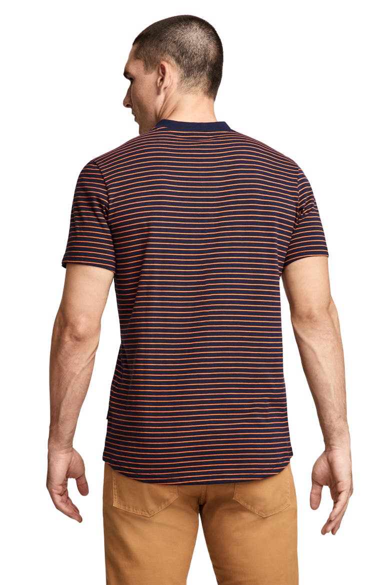 Outdoors by Luke Bryan Men's 100% Cotton Short Sleeve Henley, Alternate, color, Small Stripe