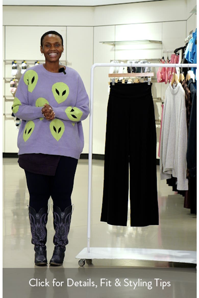 Ruched High Waist Wide Leg Pants video