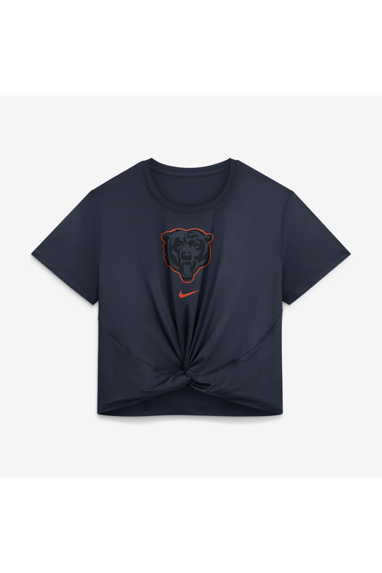Women's Nike  Navy Chicago Bears 2026 Rivalries Collection Classic Twist Cropped T-Shirt, Alternate, color, Navy
