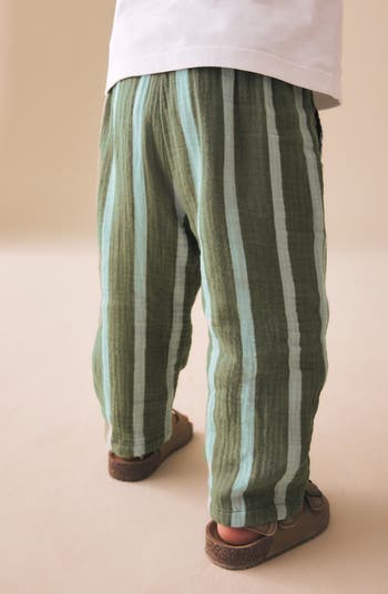 Kids' Stripe Cotton Pants