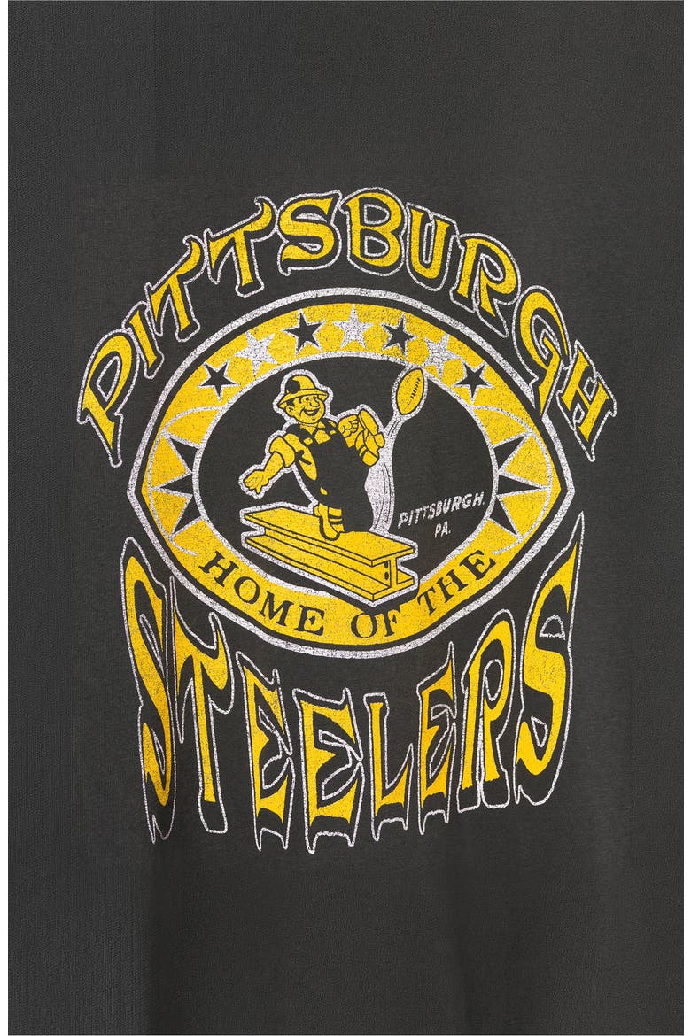 Steelers Home Cotton Graphic T-Shirt, Alternate, color, TRUE BLACK
