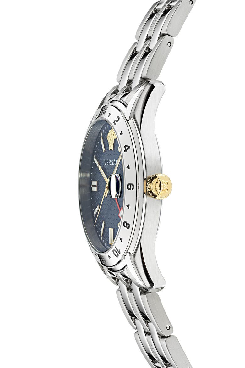 Greca Time Bracelet Watch, 41mm, Alternate, color, STAINLESS STEEL