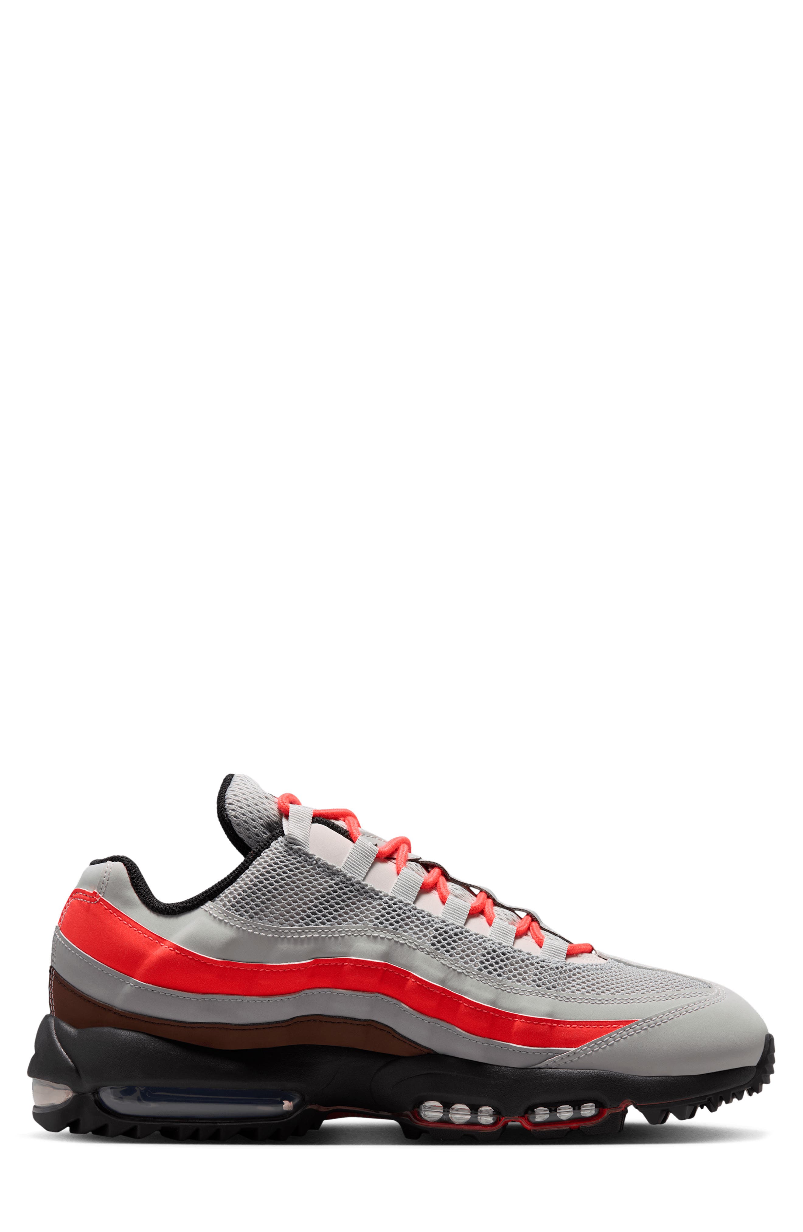 Air Max '95 G Waterproof Golf Shoe, Alternate, color, LIGHT SILVER/ GREY/ CRIMSON