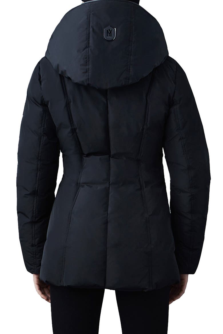 Adali Hooded Water Repellent Down Jacket, Alternate, color, BLACK