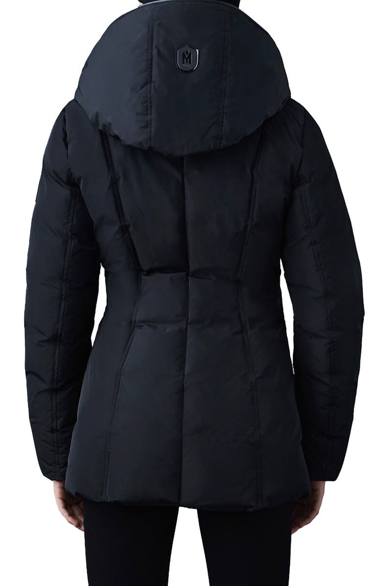 Mackage Adali Hooded Water Repellent Down Jacket, Alternate, color, Black