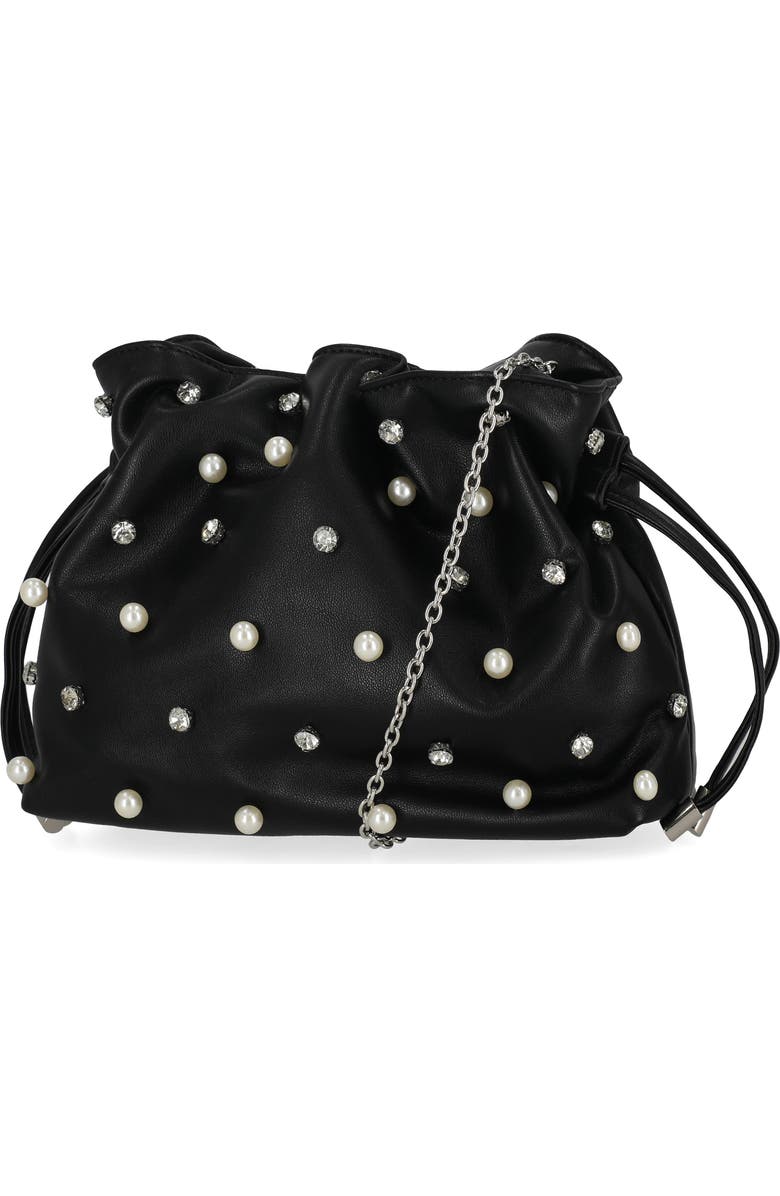 Jessica McClintock Luca Studded Drawstring Big, Alternate, color, Black