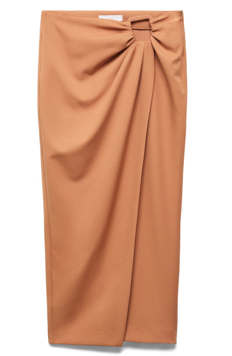 MANGO Ruched Buckle Skirt, Main, color, 