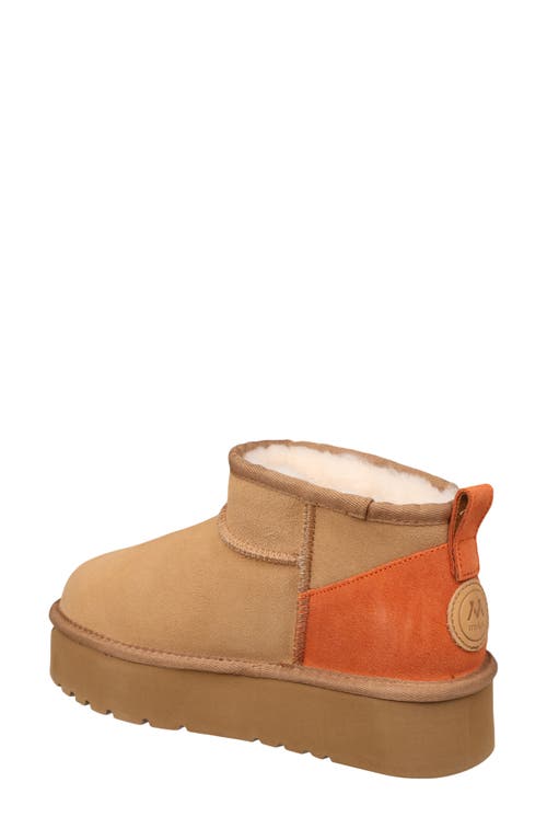 Mykos Suede Faux Fur Lined Boot In Brown