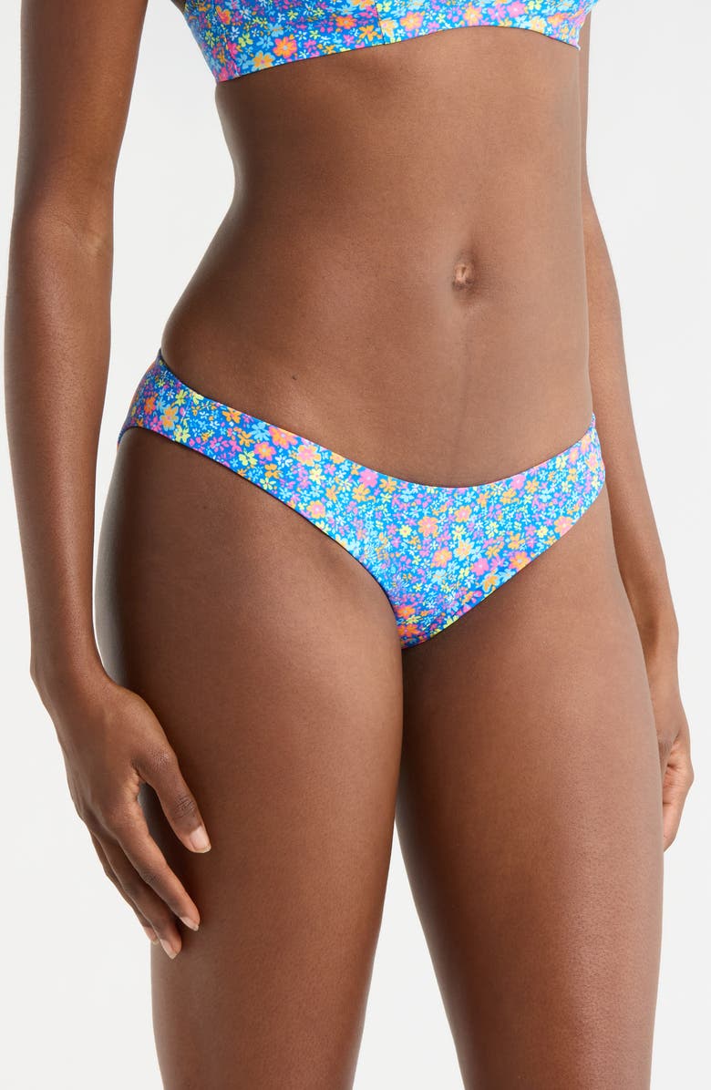 Kulani Kinis Hipster Bikini Bottoms, Alternate, color, Electric Bloom