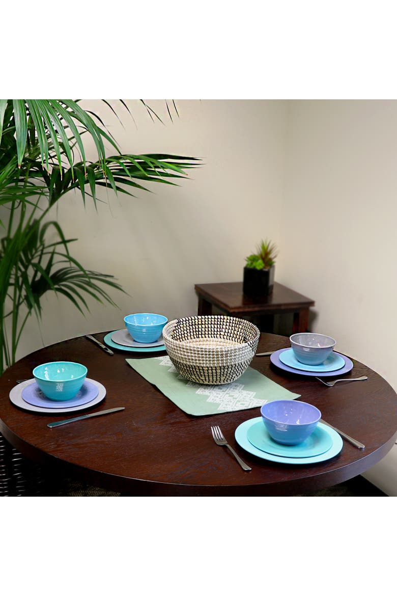 Brist 12 Piece Dinnerware Set in 4, Alternate, color, Beige