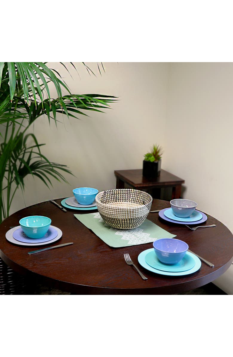 Gibson Home Brist 12 Piece Dinnerware Set in 4, Alternate, color, Beige