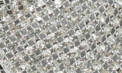 Jessica Mcclintock Bianca Bow Clutch In Silver