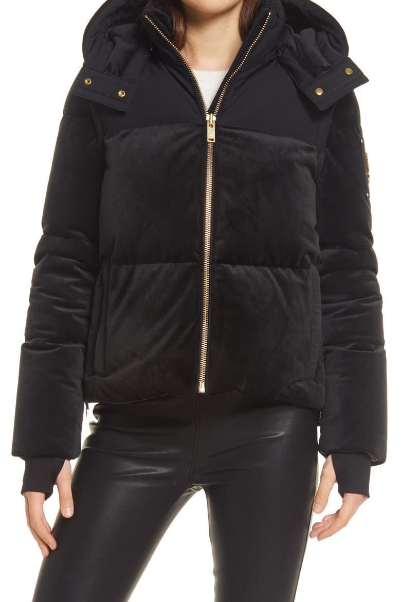 Comptoir Water Repellent 775 Fill Power Down Puffer Jacket, Alternate, color, BLACK