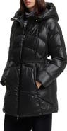BOSS Pepula Water Repellent Belted Puffer Coat