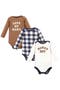  Brown Navy Mamas Boy 3-Pack