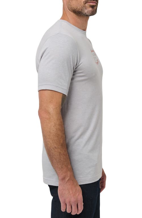 Travismathew Short Layover Graphic T-shirt In Gray
