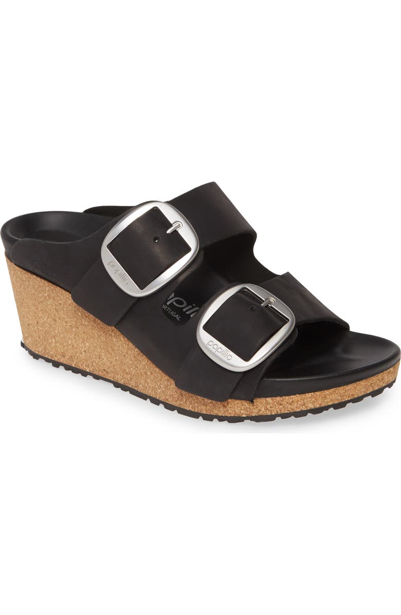 Birkenstock Nora Big Buckle Wedge Slide Sandal, Main, color,