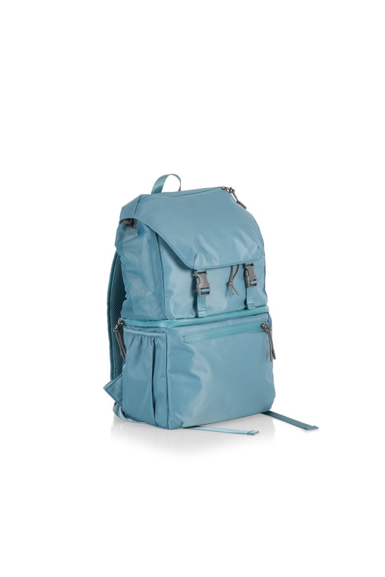 Tarana Recycled Backpack Cooler, Main, color, Aurora Blue