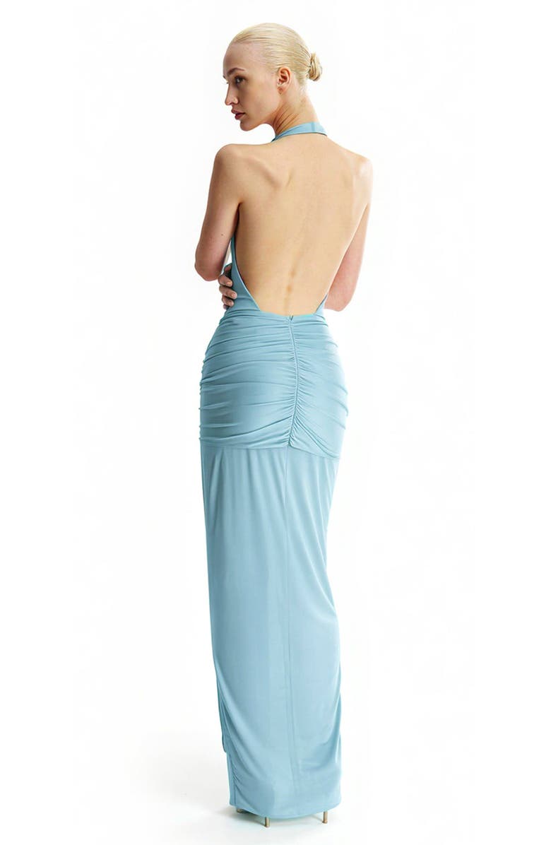Mother of All Inaya collar maxi dress, Alternate, color, Light Blue