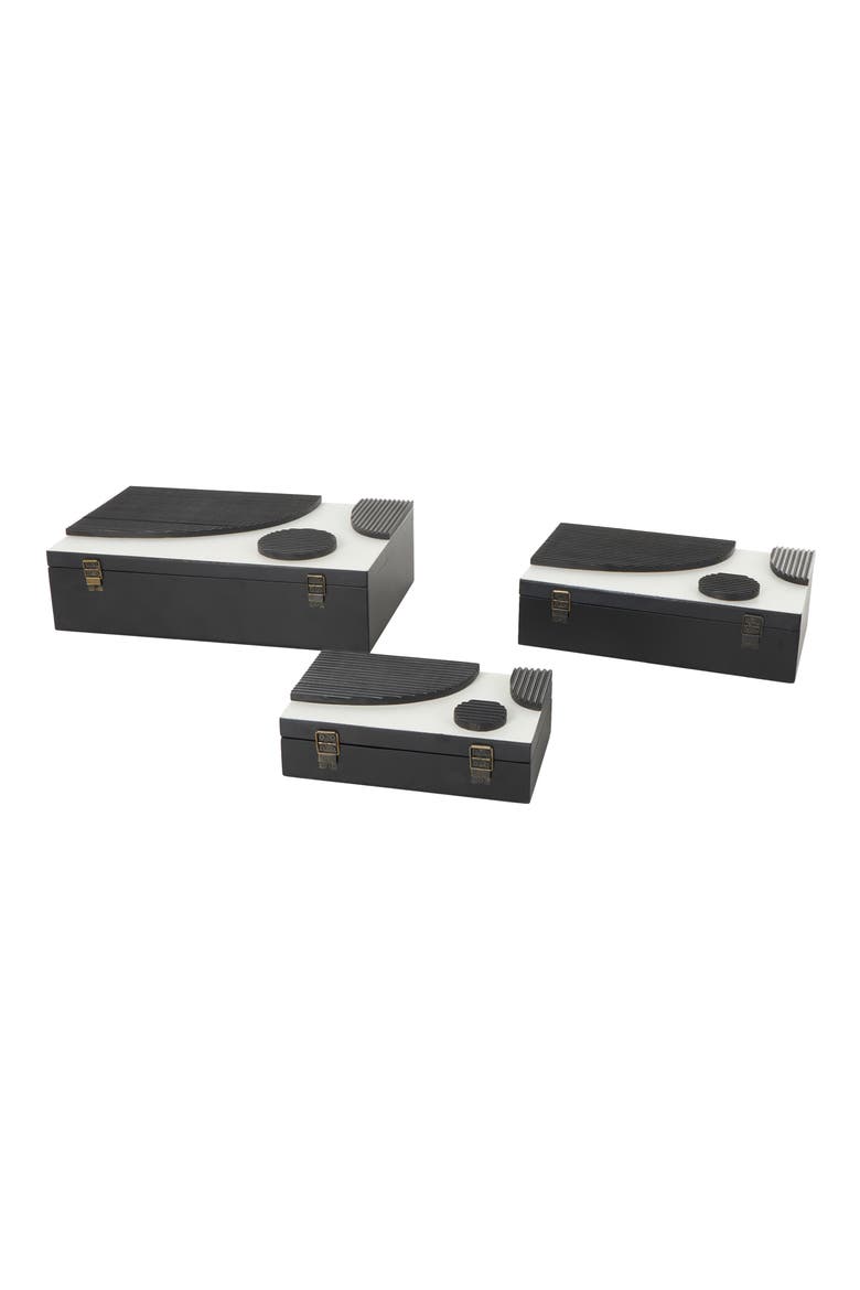 3-Piece Jewelry Box Set, Alternate, color, BLACK MULTI