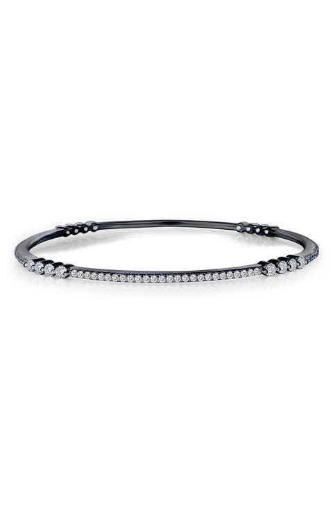 Simulated Diamond Stackable Bangle Bracelet