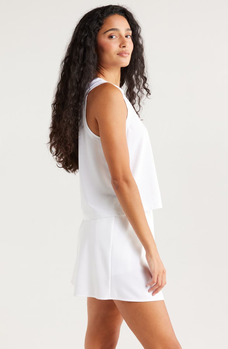 Recess Pickleball x Zella Smash Hit Mesh Tank, Alternate, color, White