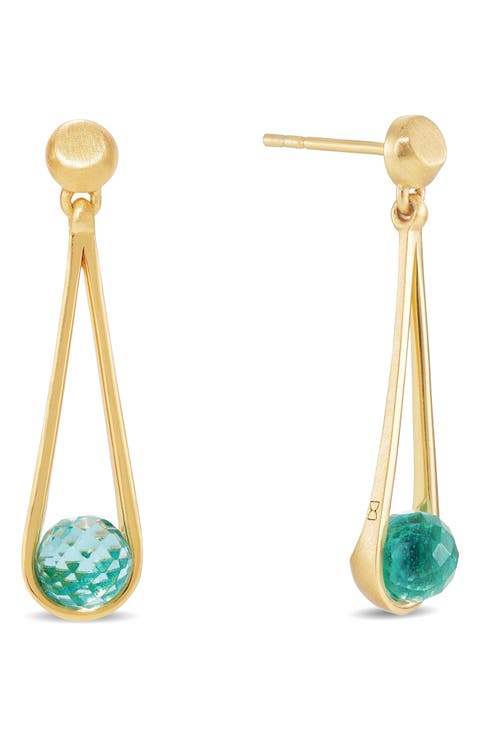 Mini Ipanema Labradorite Drop Earrings