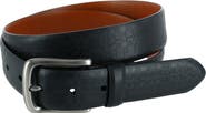 Trafalgar Caelen Plaid Embossed Leather Belt