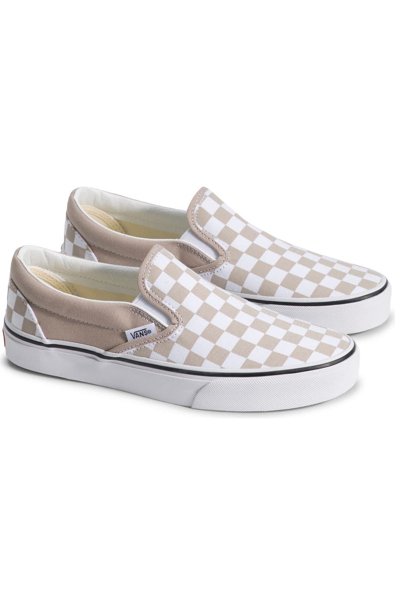 Vans Gender Inclusive Classic Slip-On Sneaker, Main, color, Checkerboard Mushroom