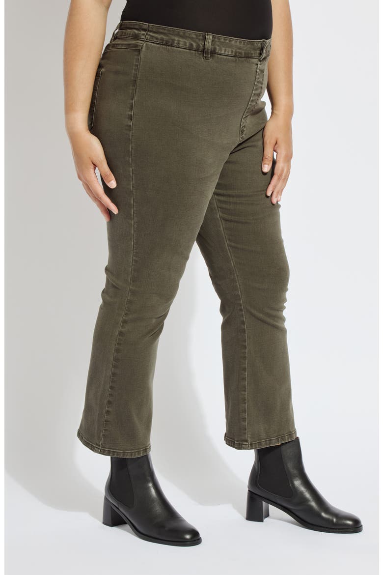 Estelle Pull-On Ankle Flare Jeans, Alternate, color, ASUTEX MOSSWOOD
