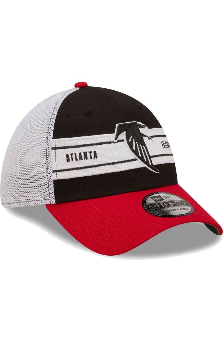 New Era Men's New Era Black/Red Atlanta Falcons Team Banded 39THIRTY Flex Hat, Alternate, color, 