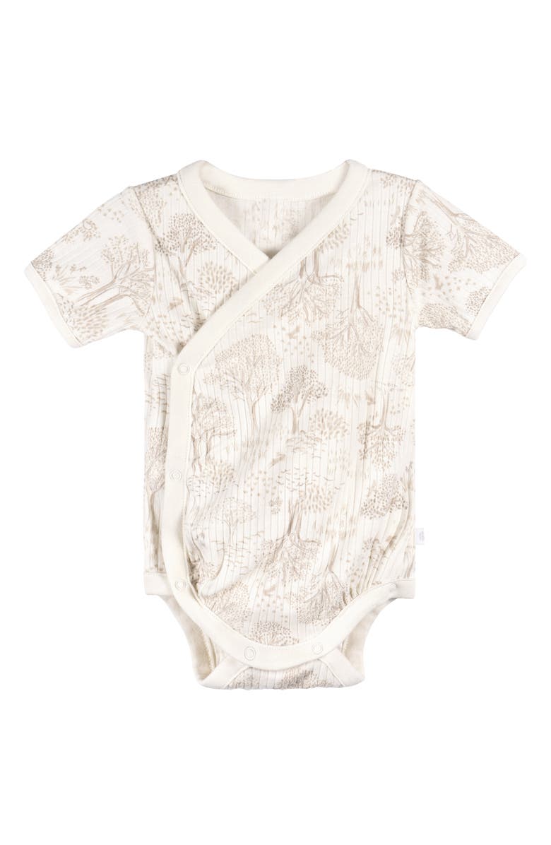 Just Born Assorted 3-Pack Bodysuits, Alternate, color, Nature Tan