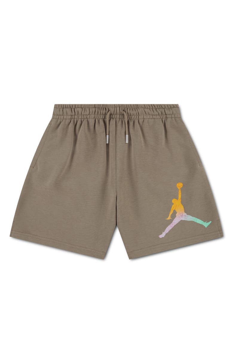 Jordan Kids' MJ World Tour Drawstring Shorts, Main, color, Khaki