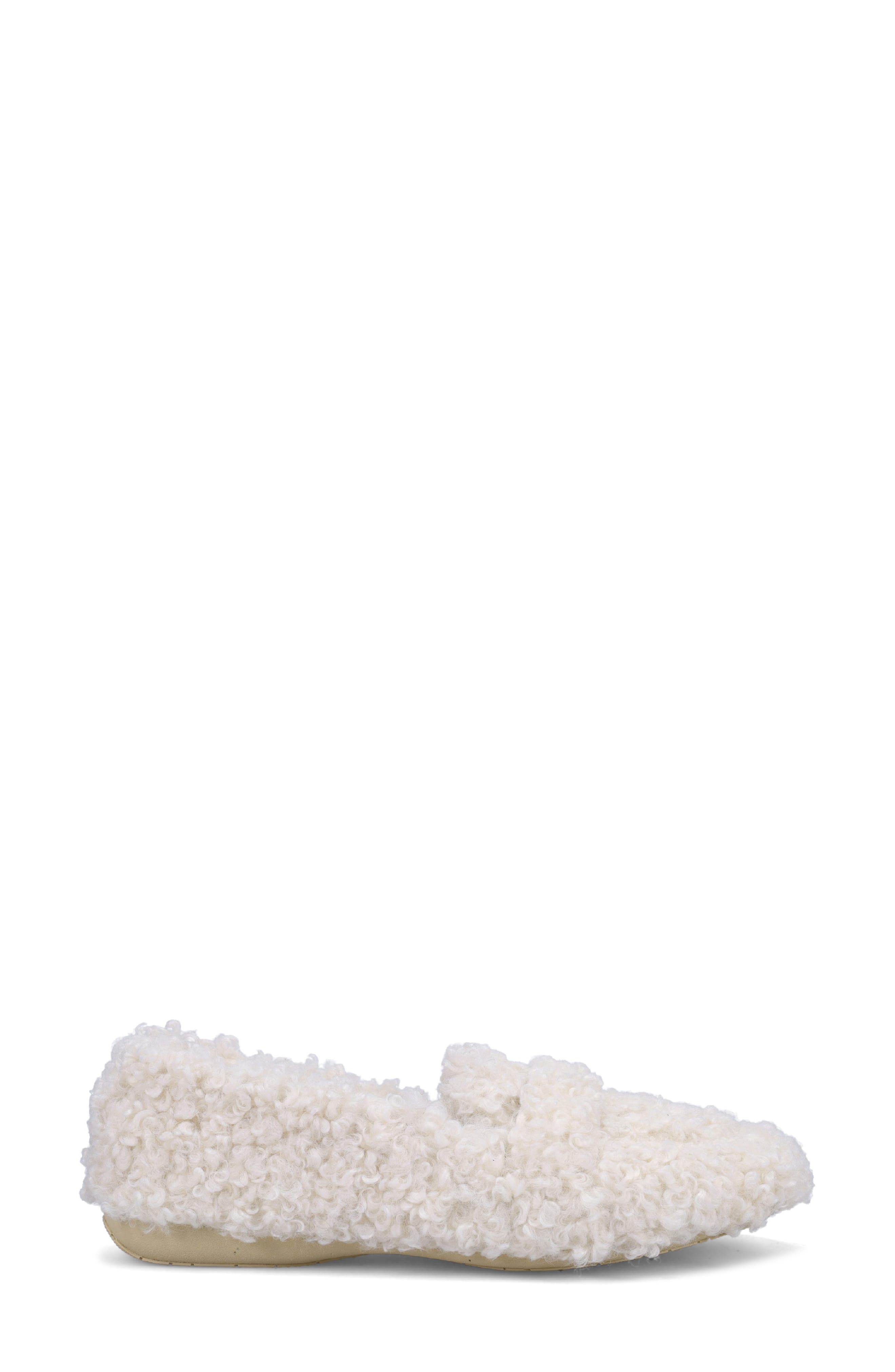 Teddy Wool Slipper, Alternate, color, IVORY