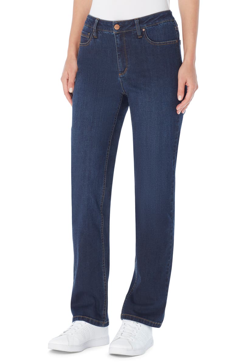 Jones New York Lexington Straight Leg Jeans, Main, color, Indigo Wash