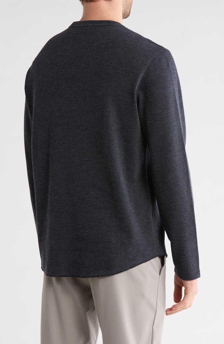 Vince Crewneck Long Sleeve Knit T-Shirt, Alternate, color, Coastal/ Off White