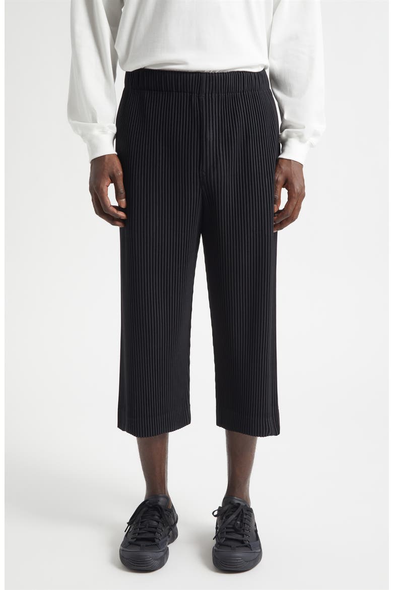 Monthly Colors May Pleated Crop Pants, Main, color, BLACK