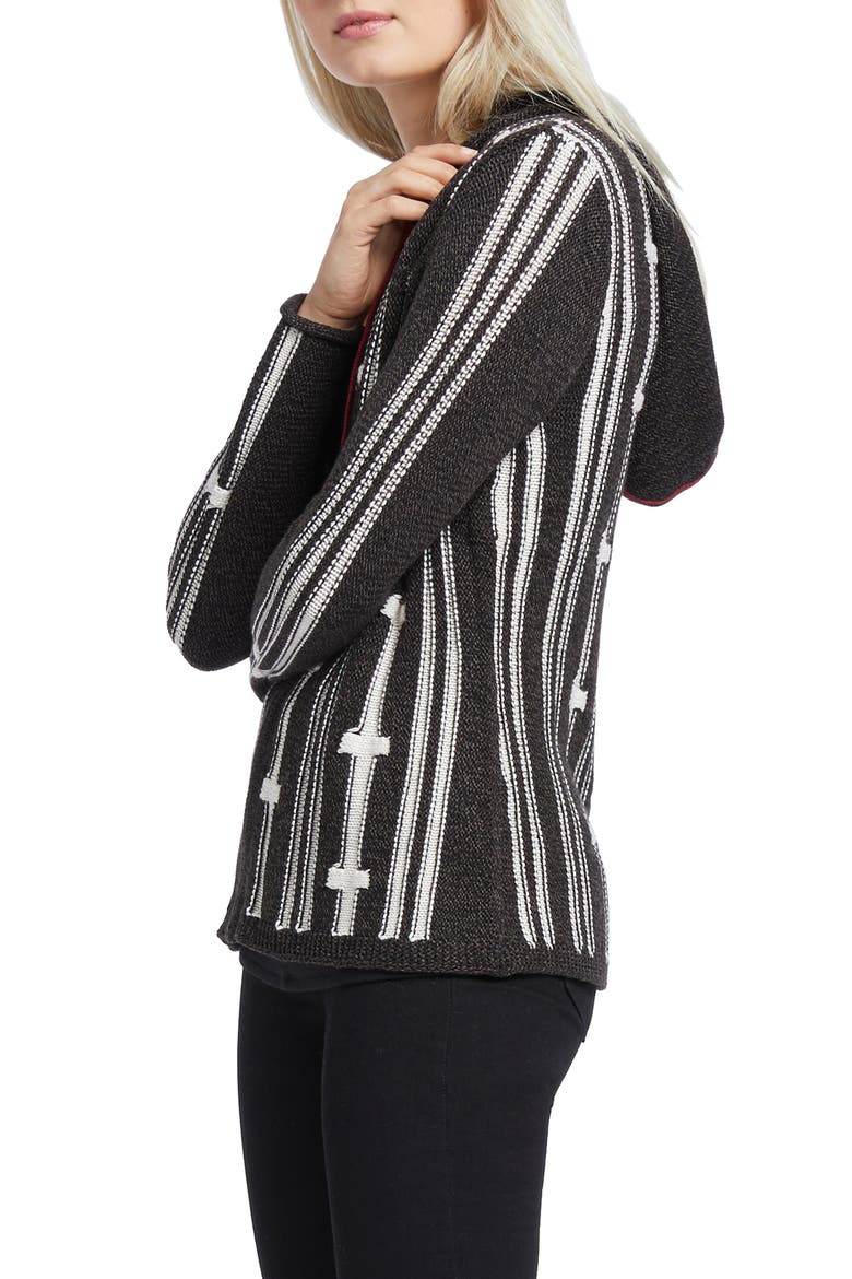 New Tracks Hoodie Cardigan, Alternate, color, MULTI