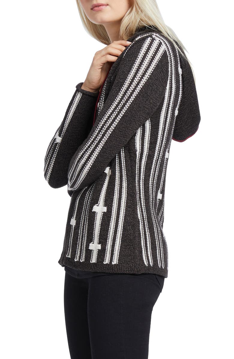 NIC+ZOE New Tracks Hoodie Cardigan, Alternate, color, 