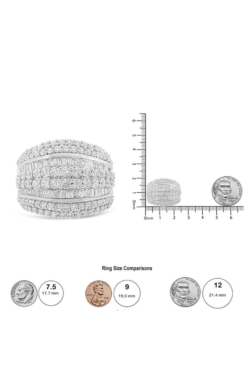 Haus of Brilliance Silver 2.00 Cttw Diamond Cluster Ring, Alternate, color, White