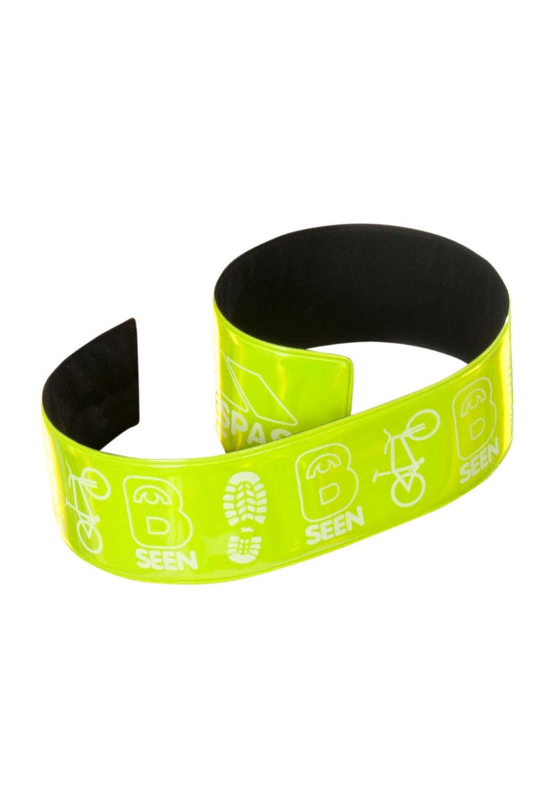 Snapper Hi Vis Refl Wrist Wraps, Main, color, Hi Vis Green