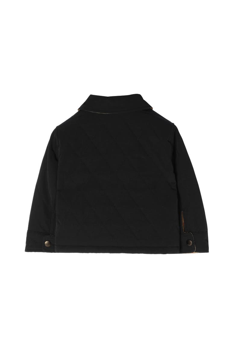 Reversible Quilted Nylon Jacket, Alternate, color, Black