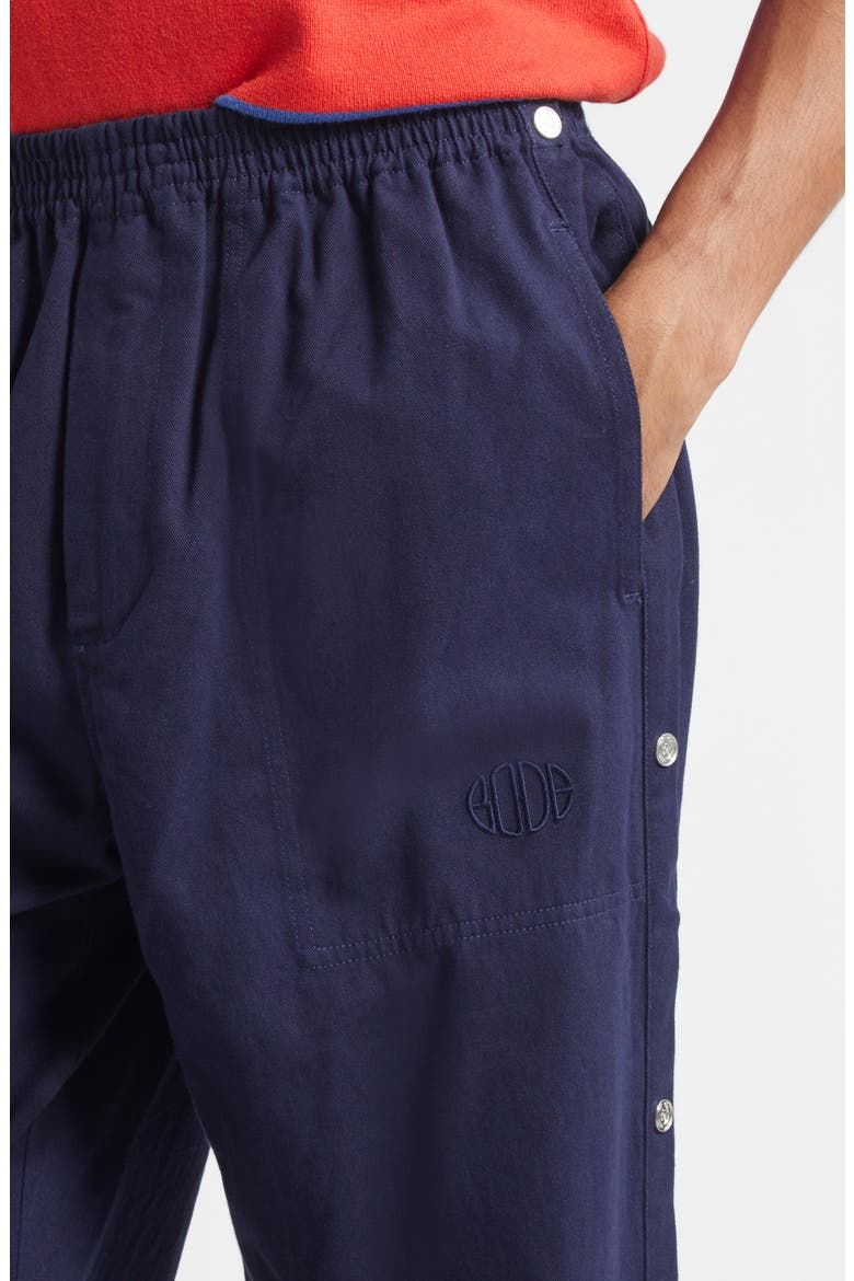 Twill Tear Away Track Pants, Alternate, color, NAVY