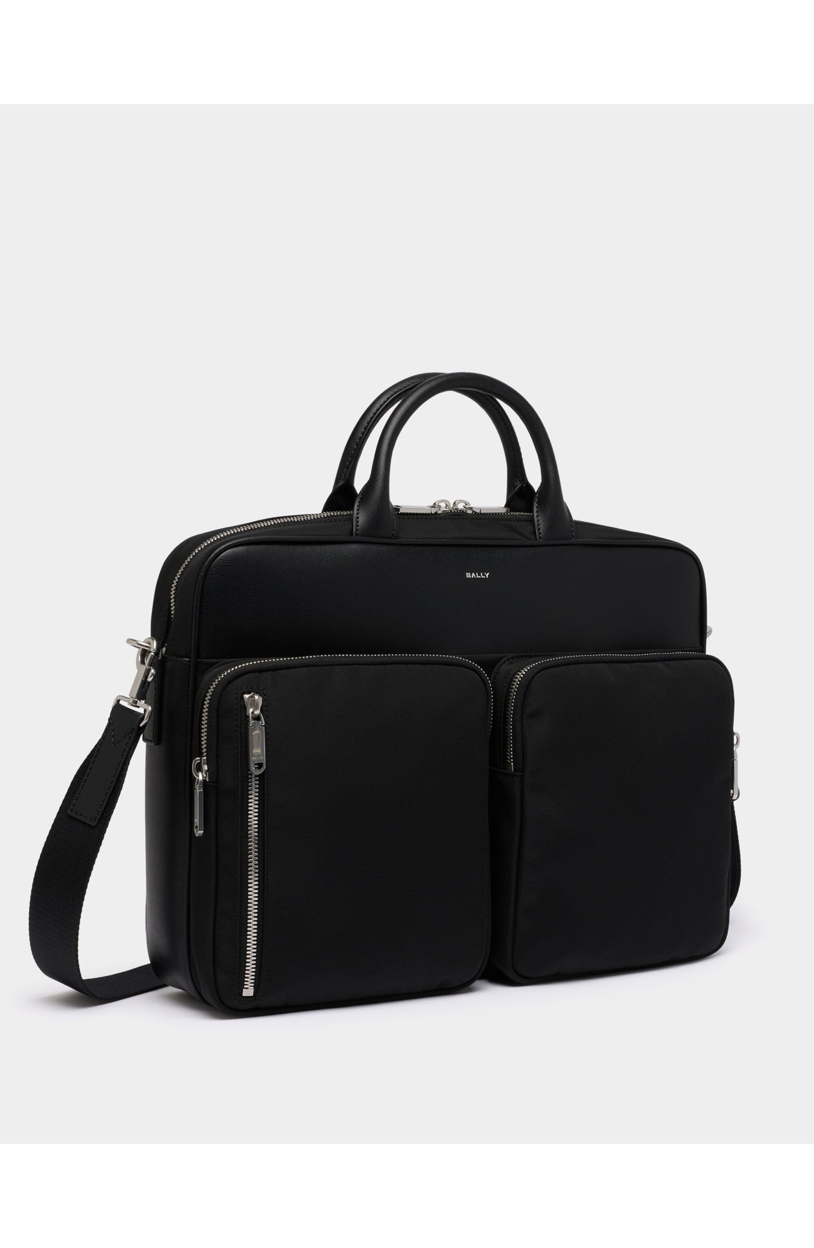 Bally Vogel Briefcase, Alternate, color, Black