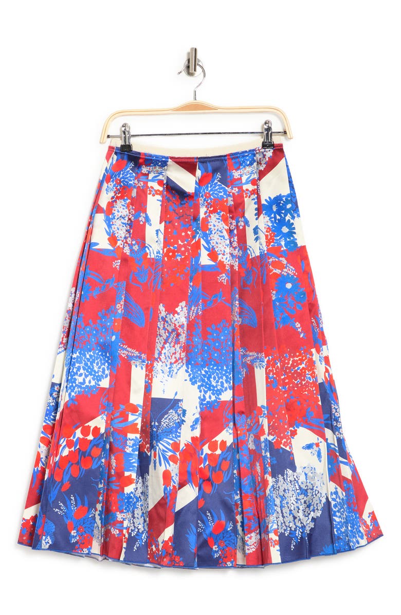 Gucci English Crossage Silk Skirt, Alternate, color, 