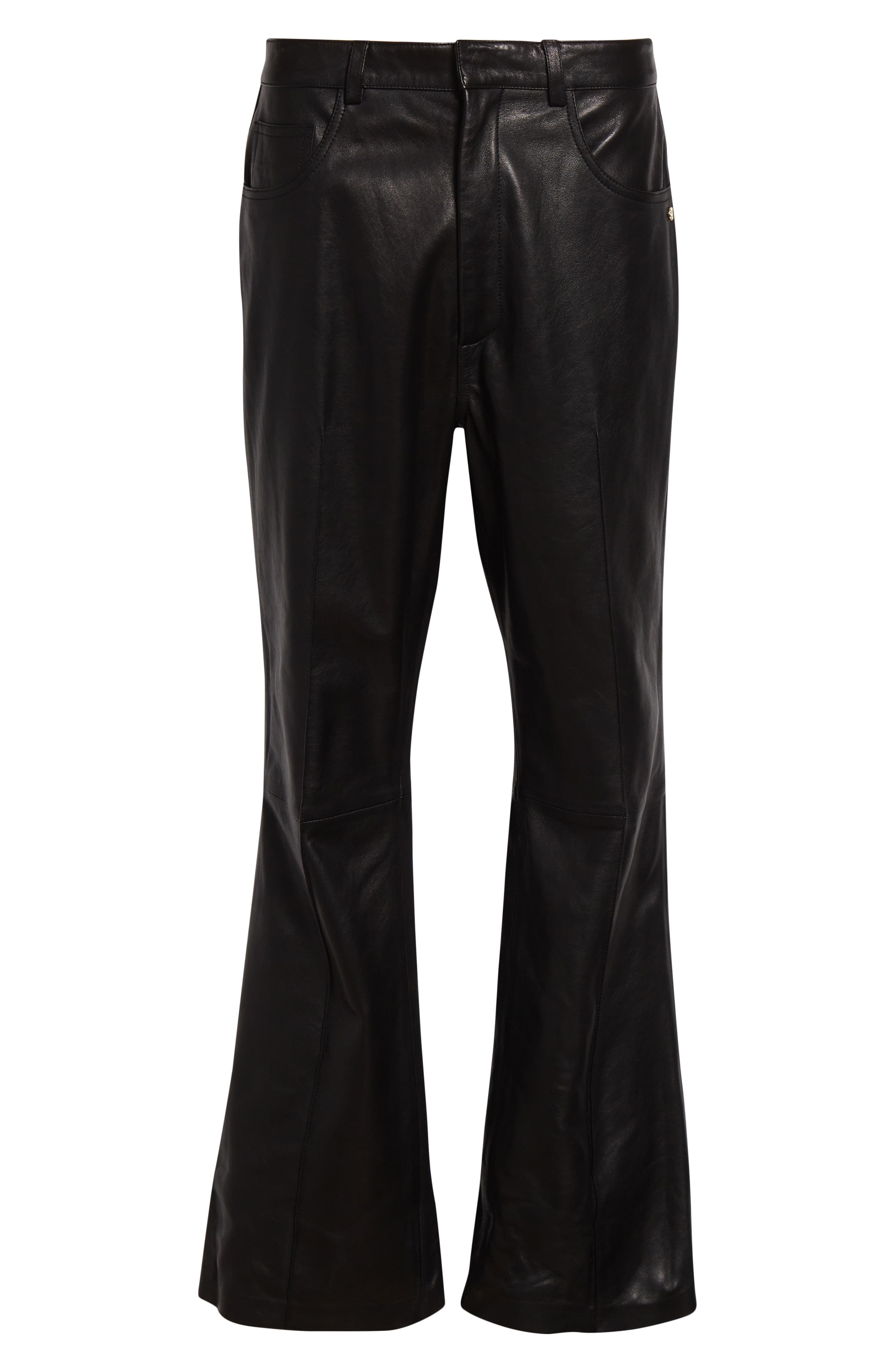 Bootcut Leather Pants (Men) | Nordstrom