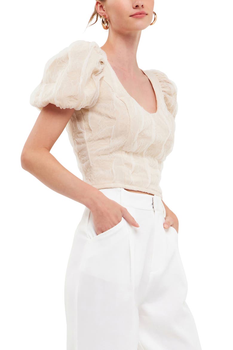 Textured Stretch Top, Alternate, color, TAUPE