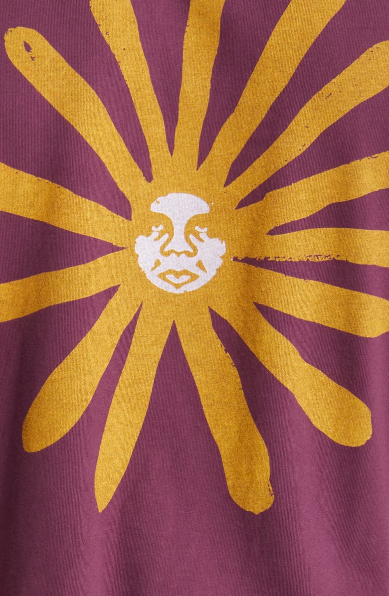 Obey Men's Flower Icon Organic Cotton Graphic Tee, Alternate, color, 