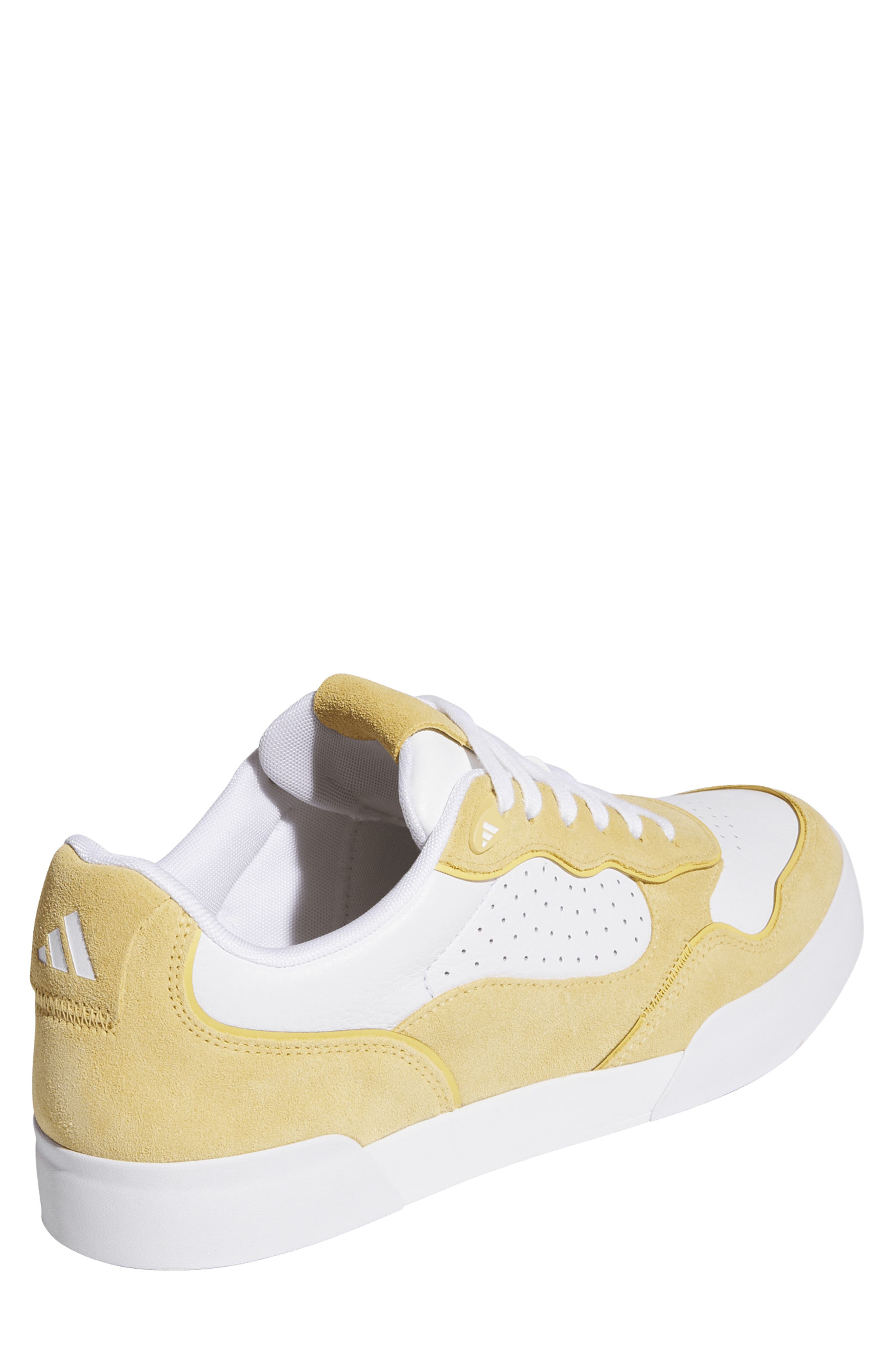 adidas Retrocross 25 Spikeless Golf Shoe, Alternate, color, White/ Oat/ Gum